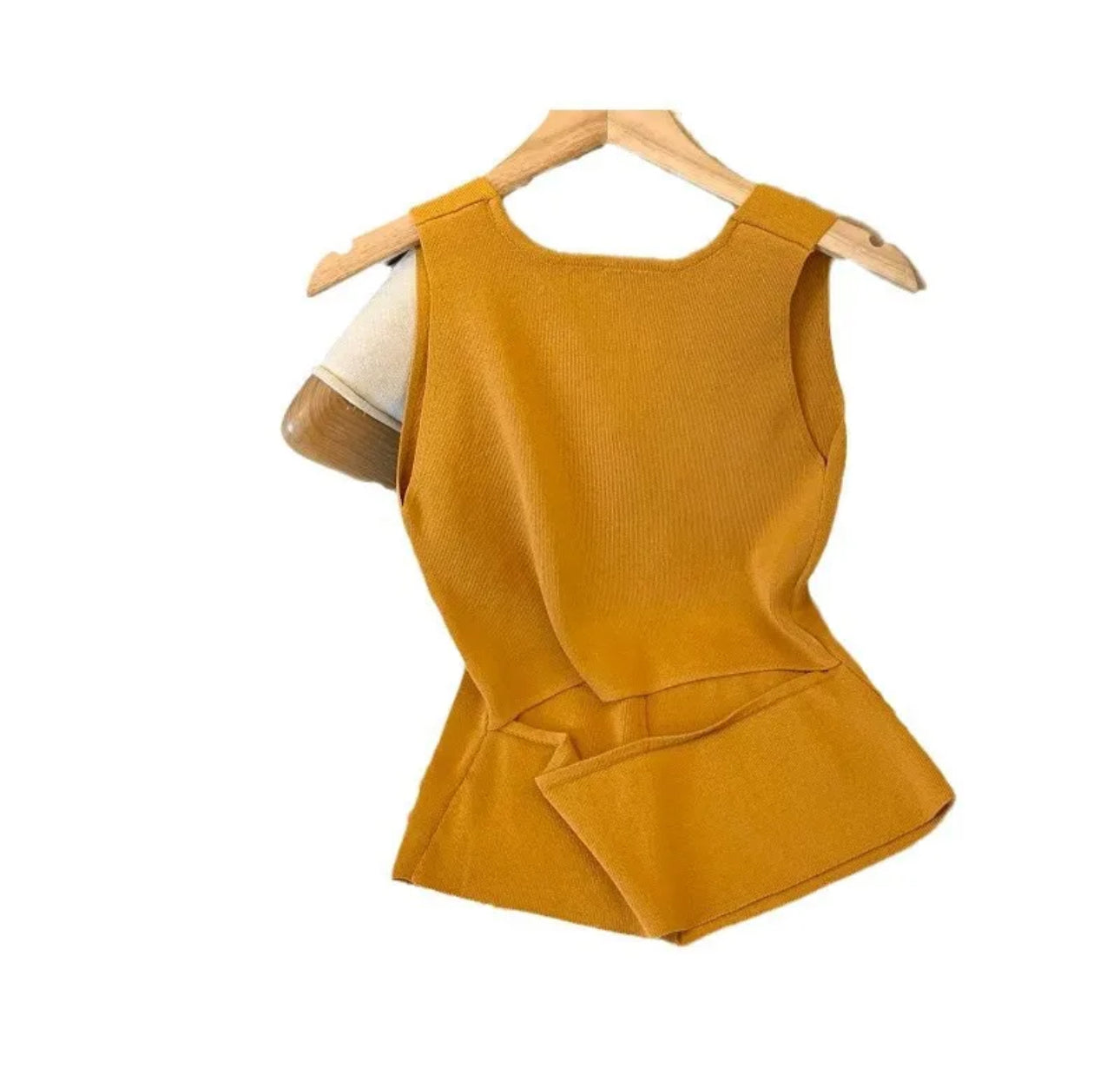 V neck sleeveless sweater vest