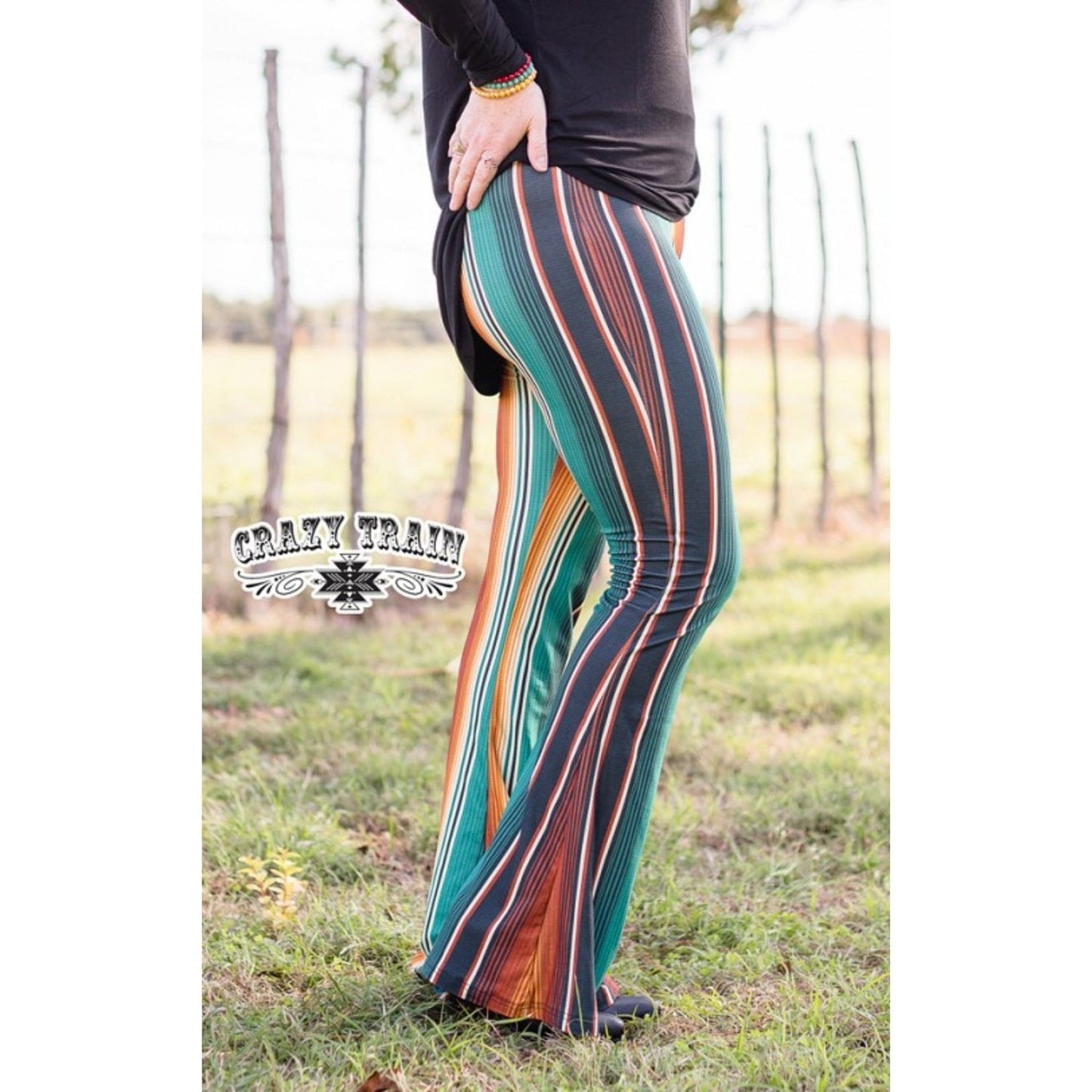 SHARPA BROWN FLAIR PANTS