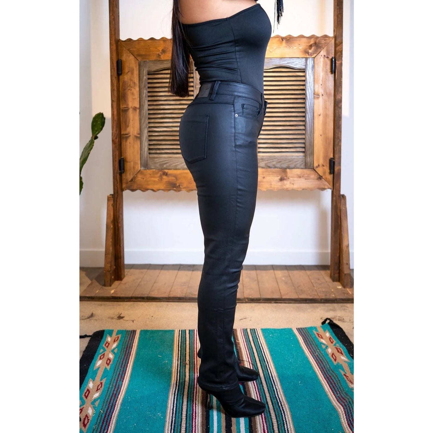 FAUX LEATHER PANTS