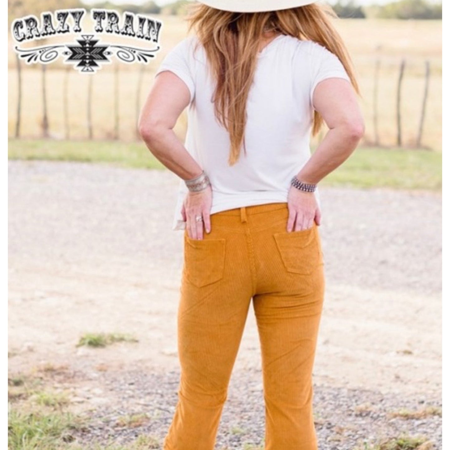 GOOD VIBES MUSTARD CORDUROY JEANS