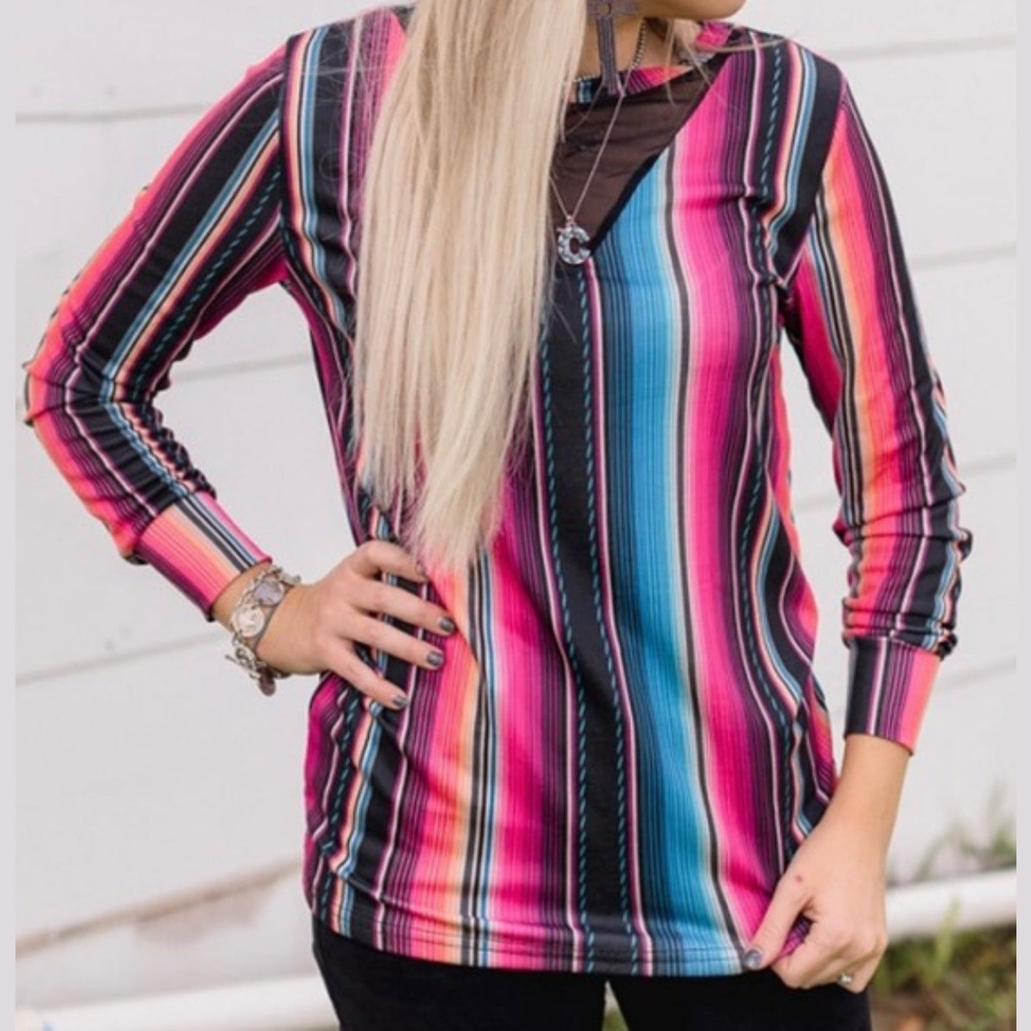 FLASHY FLAIR TOP