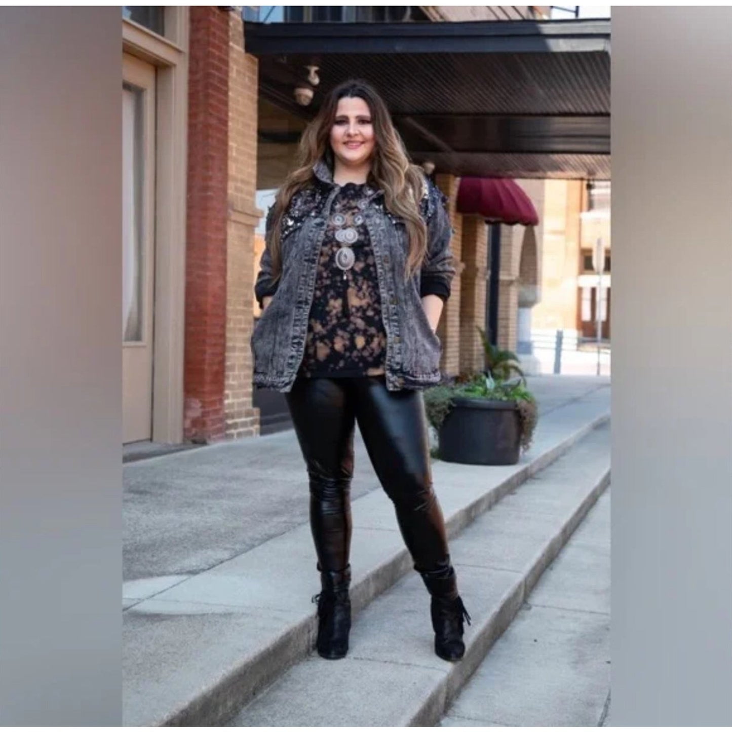 FAUX LEATHER PANTS