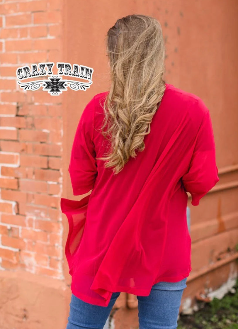 Campfire Kimono Red