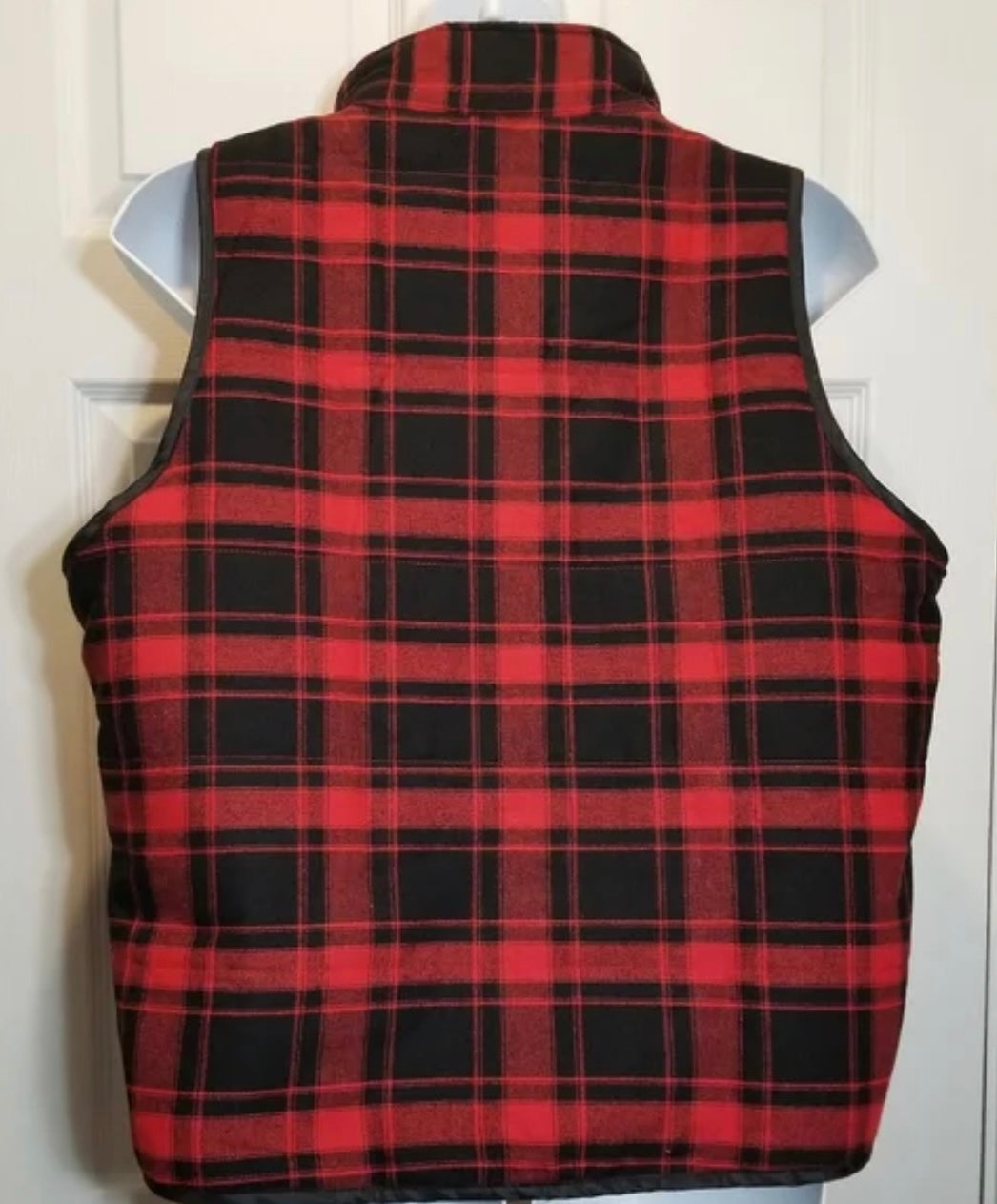 ANDREE BY UNIT PLAID ZIP UP VEST W/POCKETS