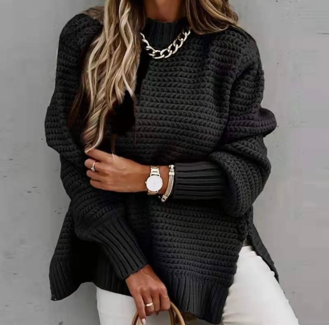 Womens Long Sleeve Sweater