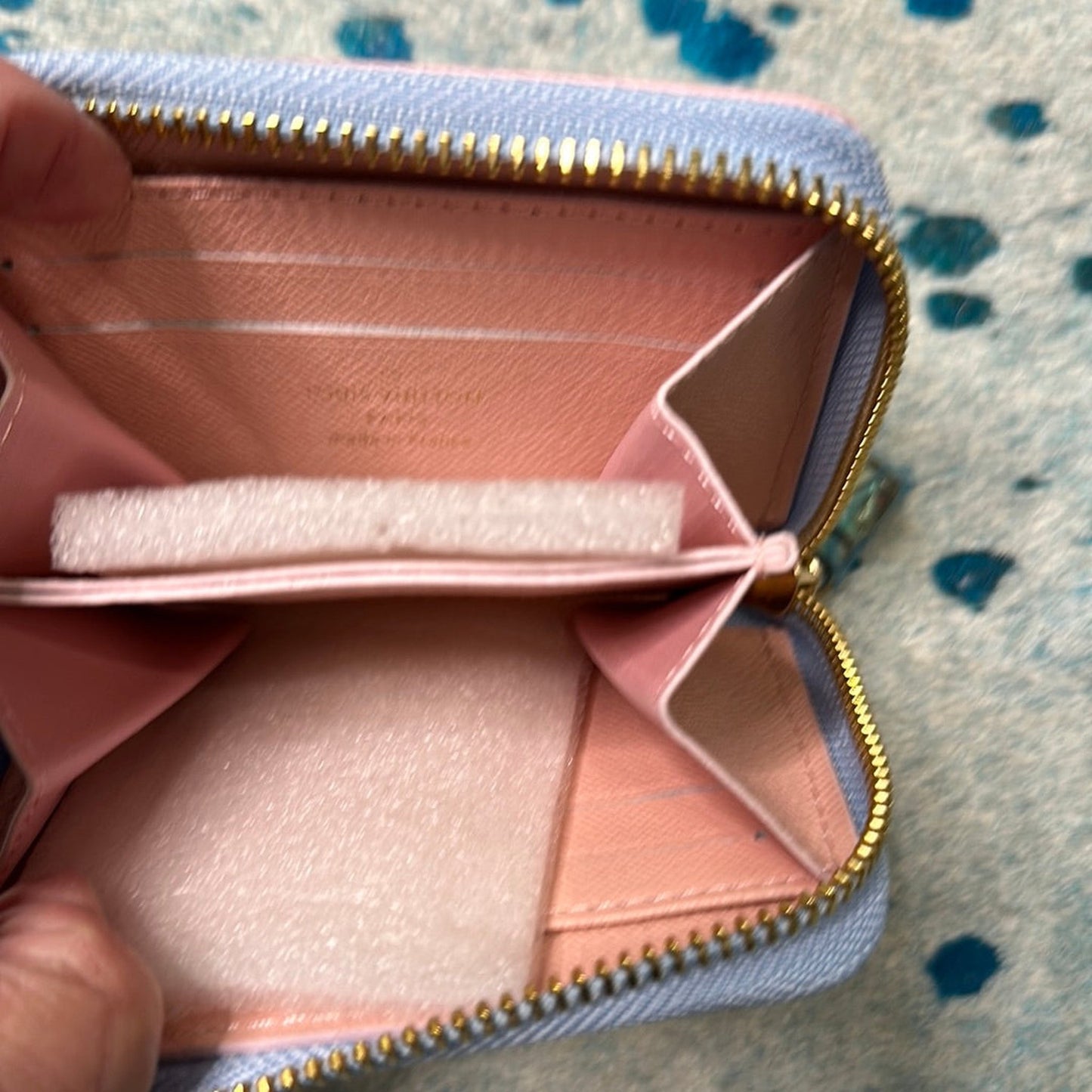 WALLET SMALL MULTI COLOR WITH ZIPPER