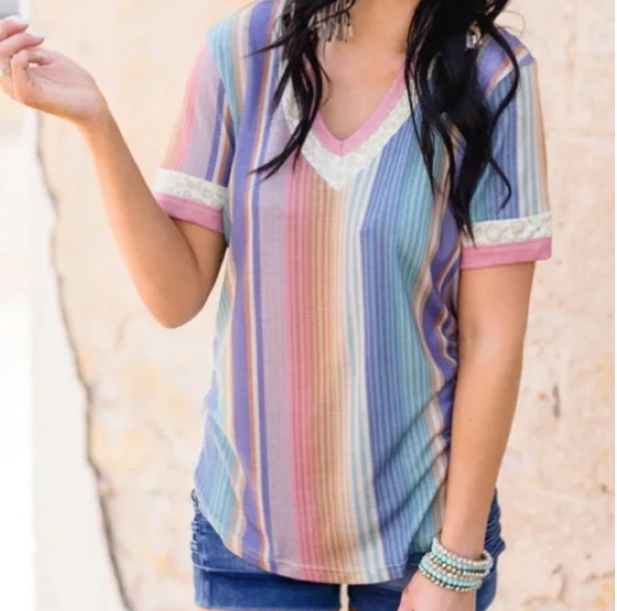PASTEL SERAPA WITH LEOPARD TOP CRAZY TRAIN