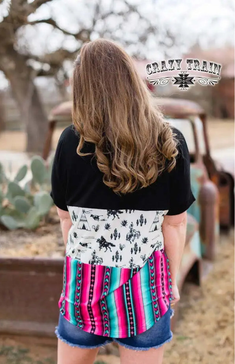 OPEN RANGE TOP W/ BLACK&SERAPE