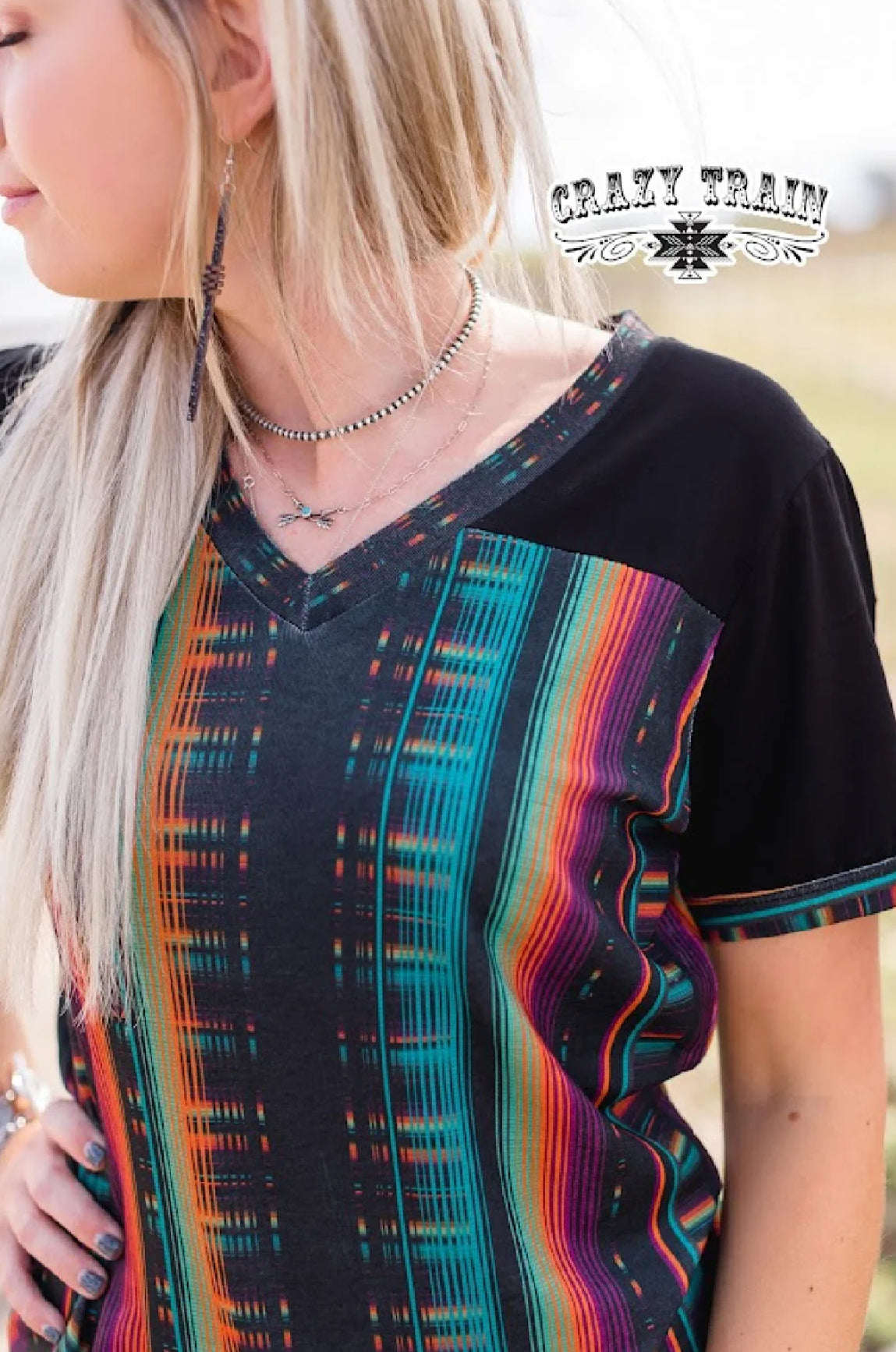CAMDEN BLACK&SERAPE TOP