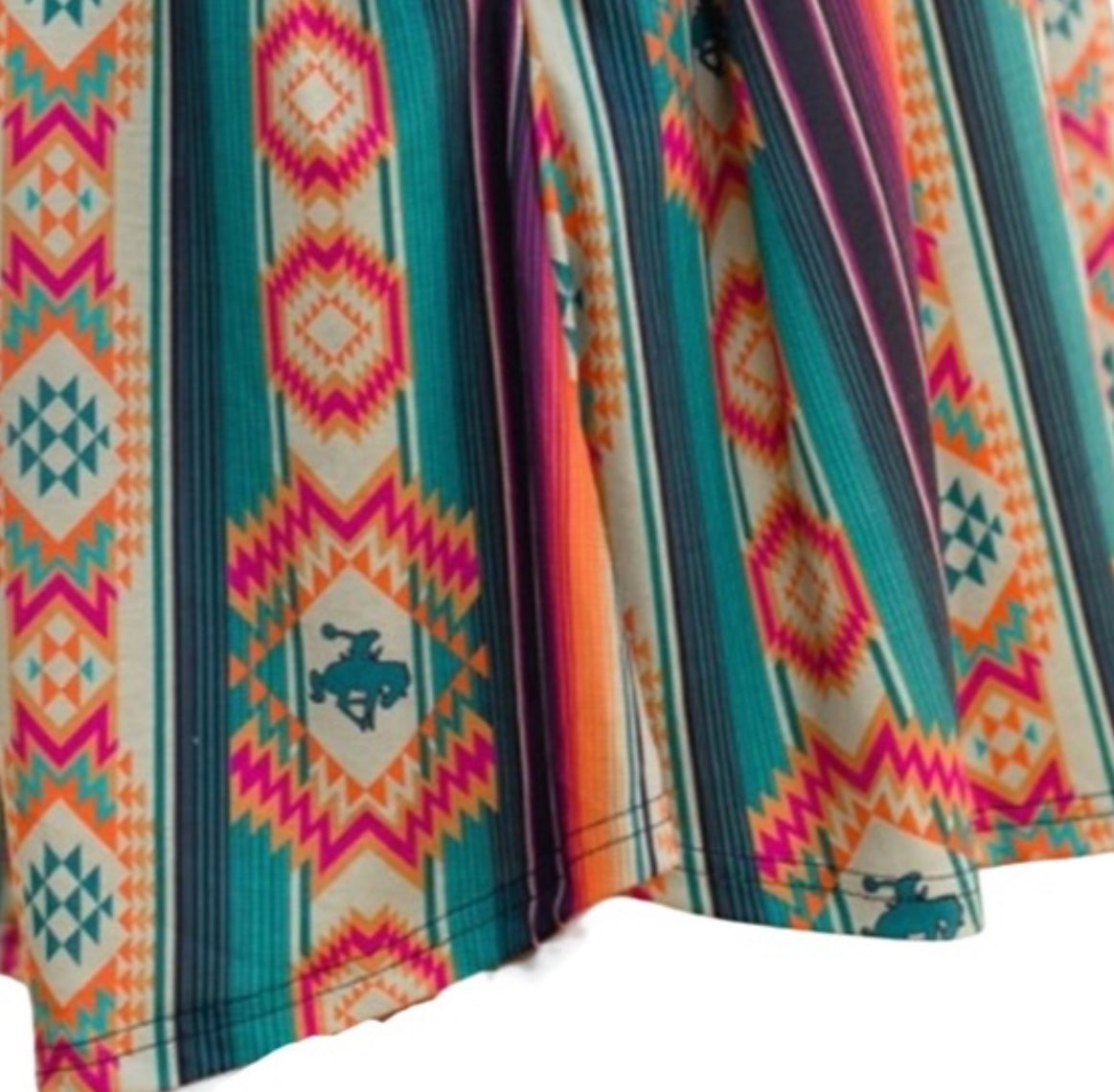 SERAPE AZTIC KEYHOLE DRESS