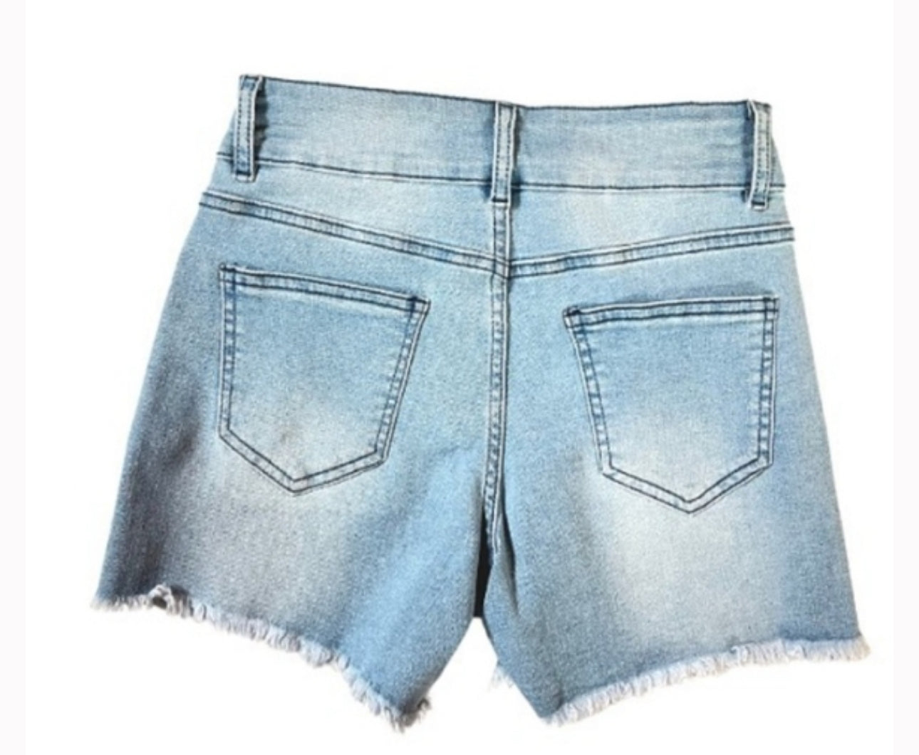 RHINESTONE JEAN SHORTS