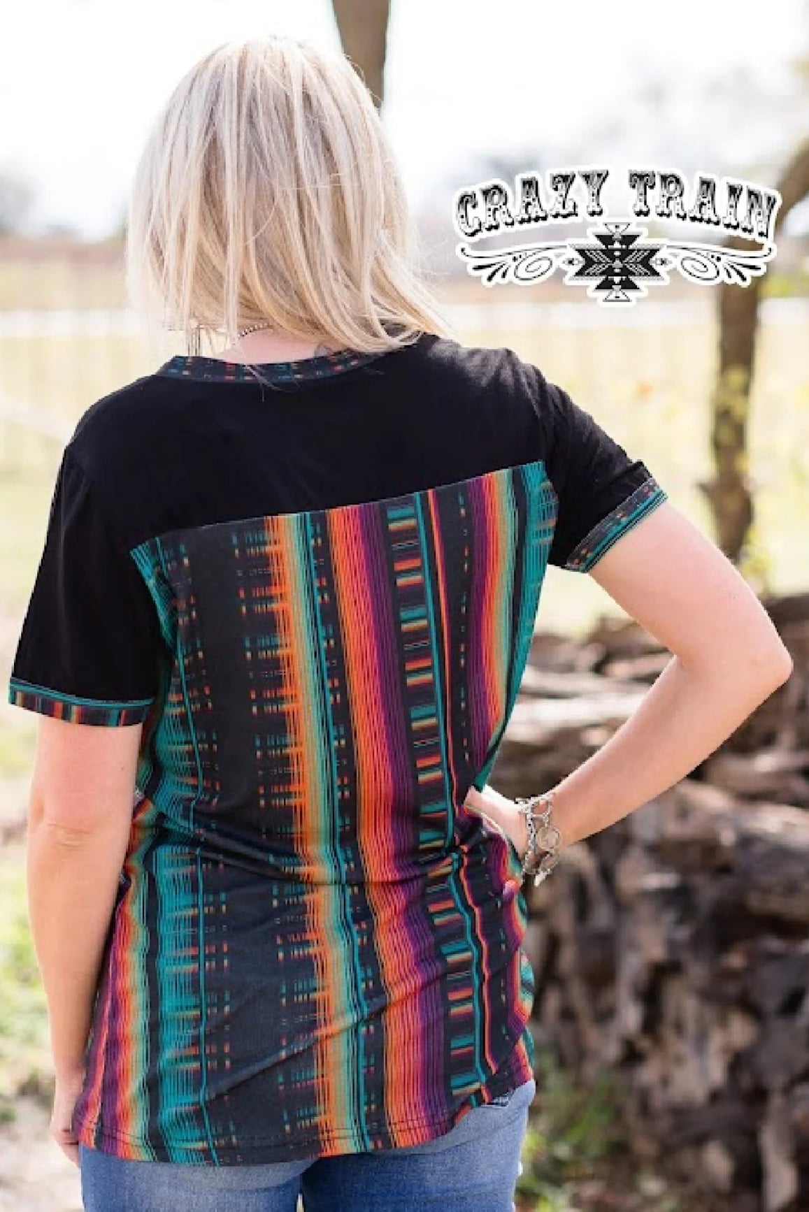 CAMDEN BLACK&SERAPE TOP