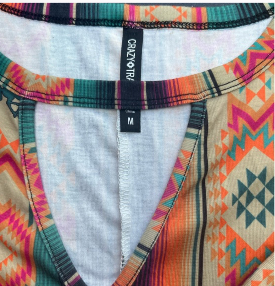 SERAPE AZTIC KEYHOLE DRESS