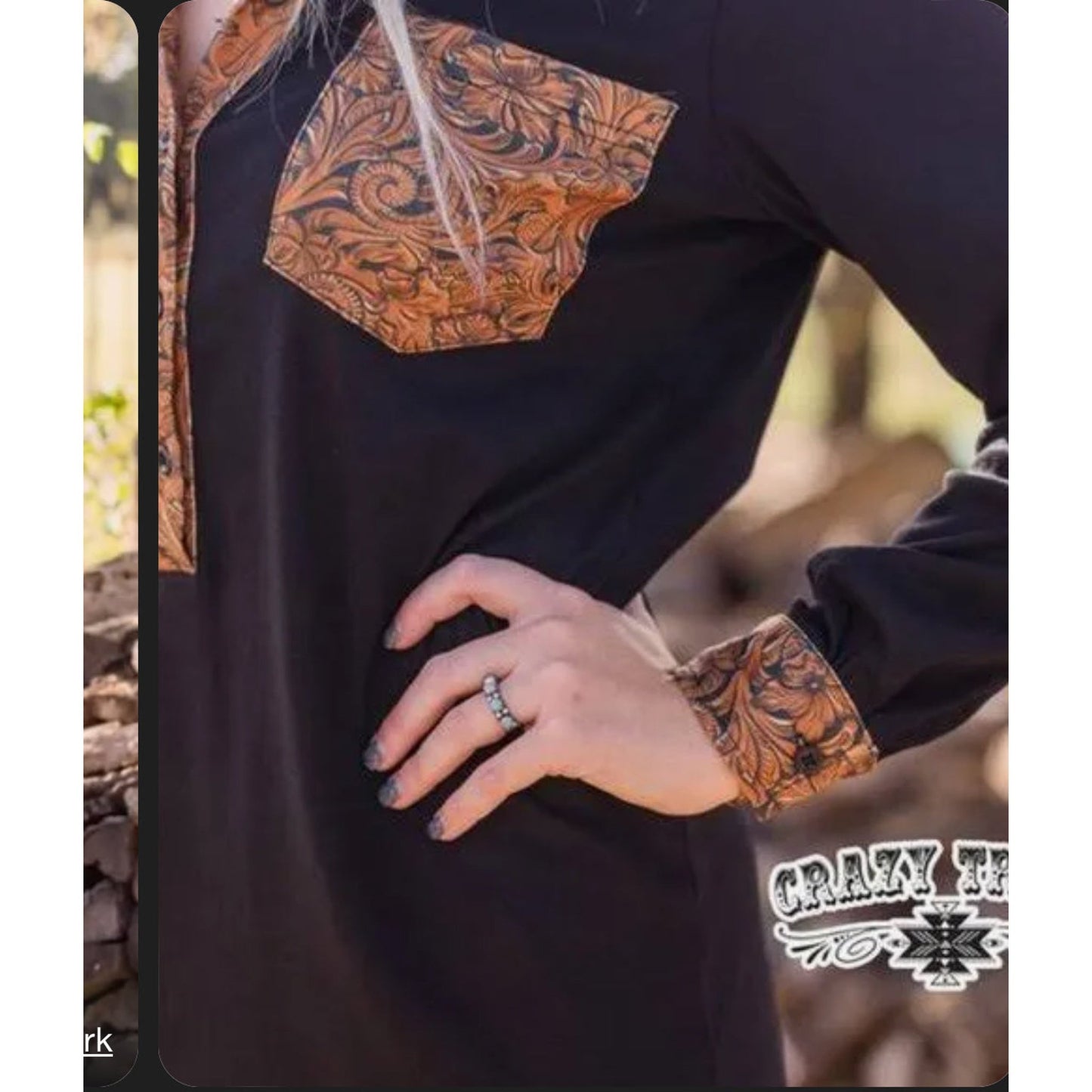 BLACK WESTERN DRESS