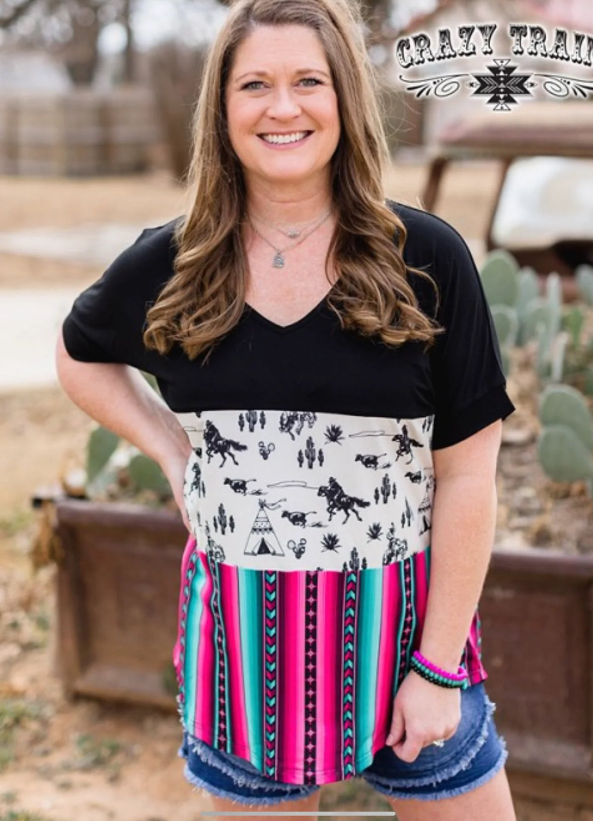 OPEN RANGE TOP W/ BLACK&SERAPE
