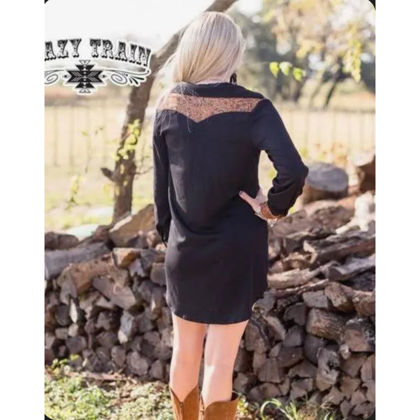 BLACK WESTERN DRESS