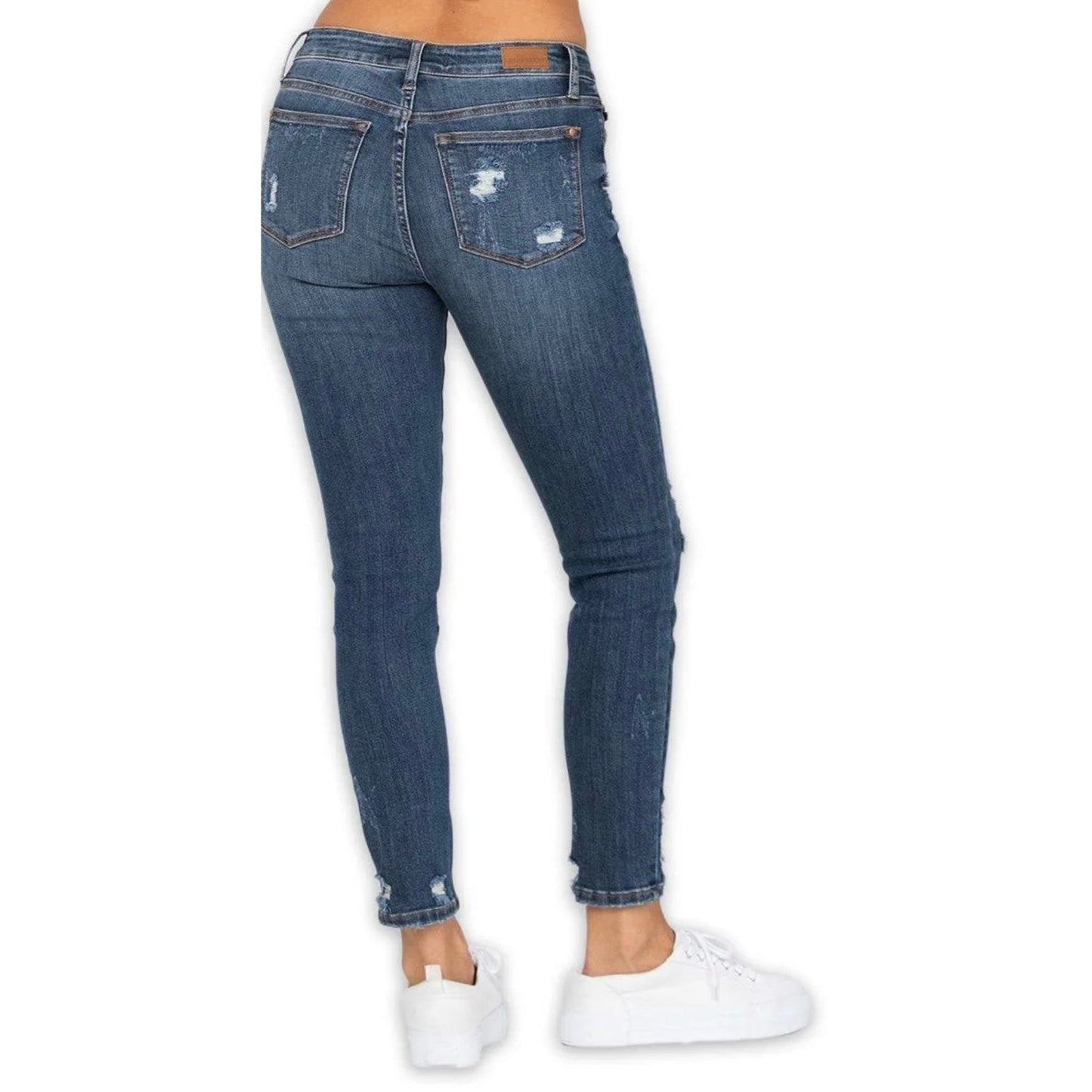 DARK DISTRESSED JUDY BLUE JEANS