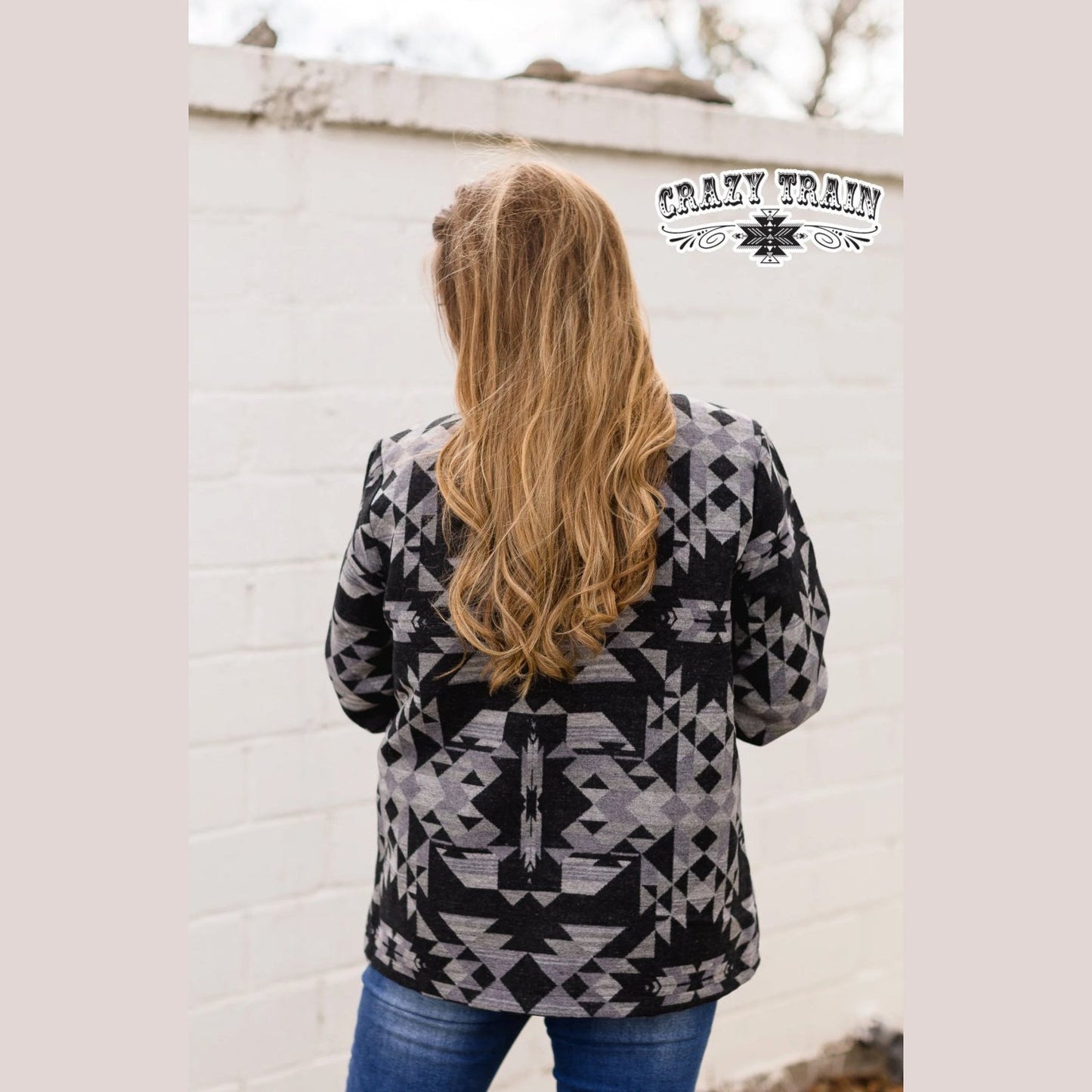 AZTEC BUTTON DOWN JACKET