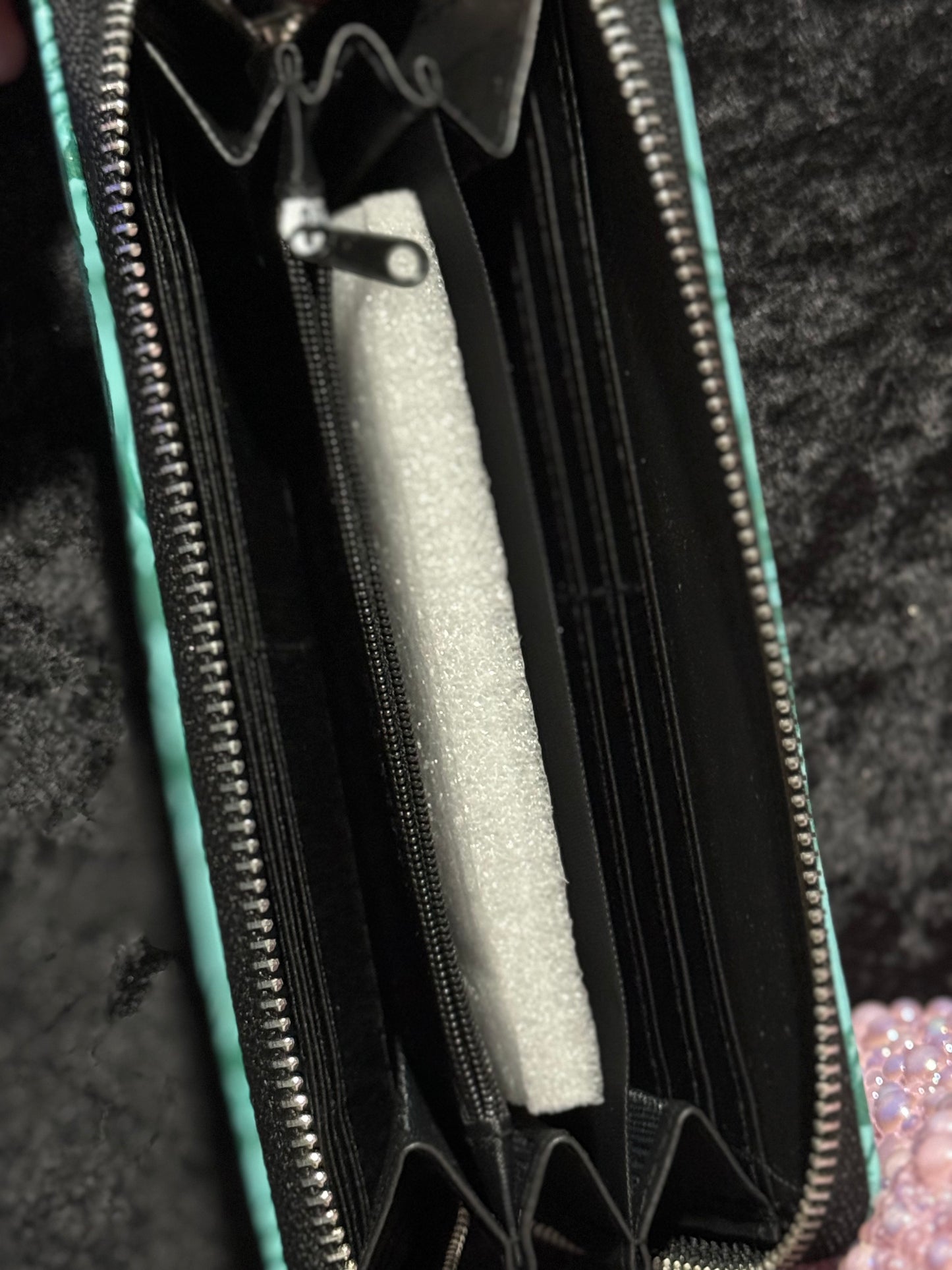 Turqouise with Longhorn Wallet