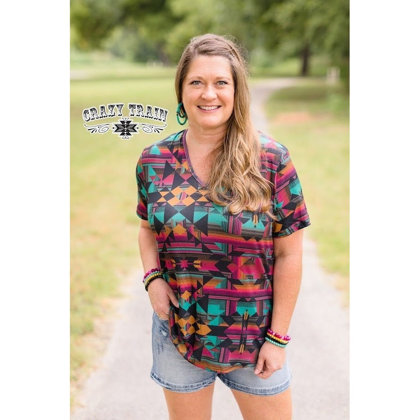 Diva darlin top Aztec multicolor