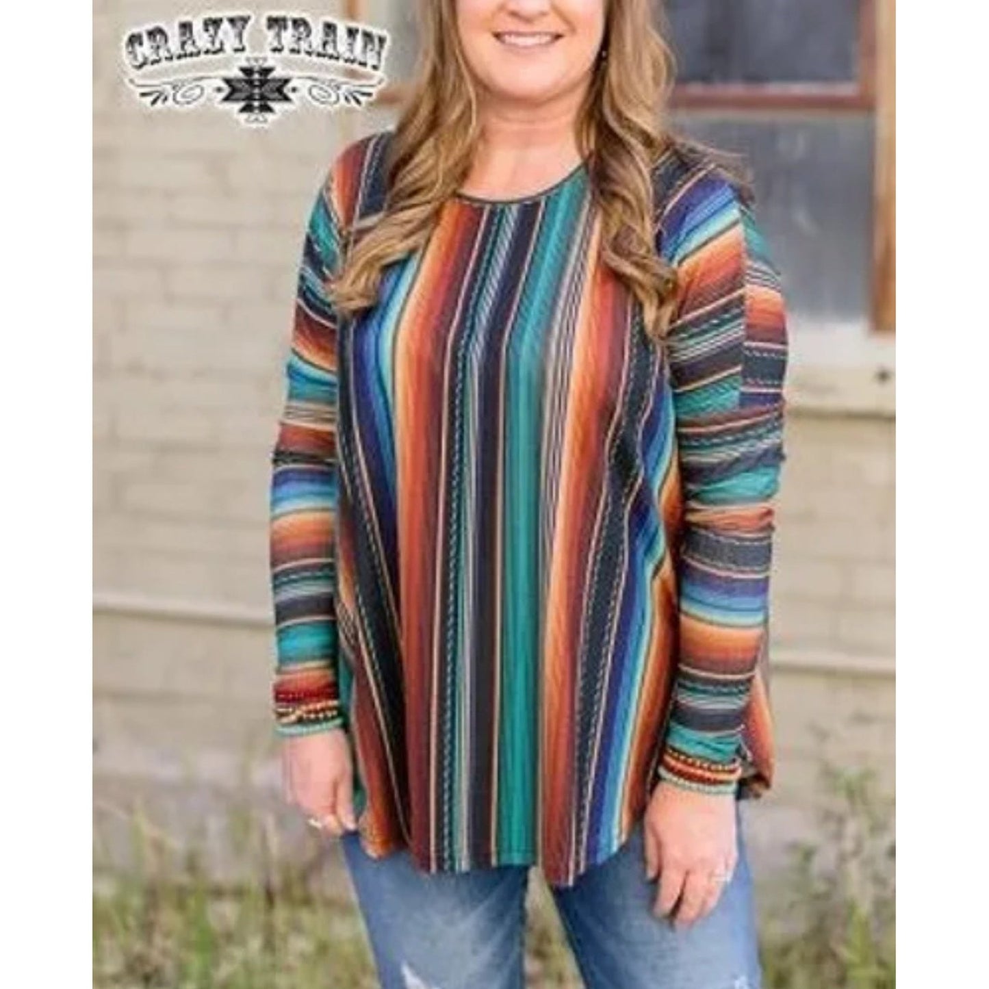 ranch grit top long sleeve crazy train