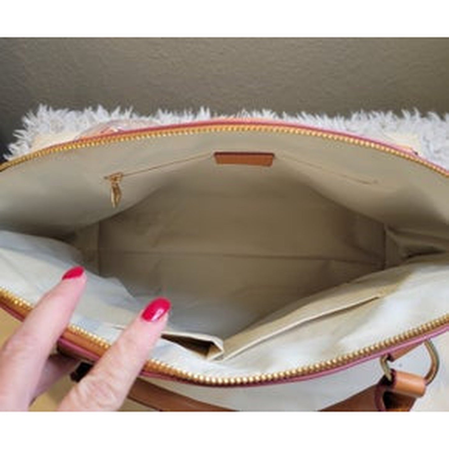 HORIZONTAL WHITE CHECK HANDBAG