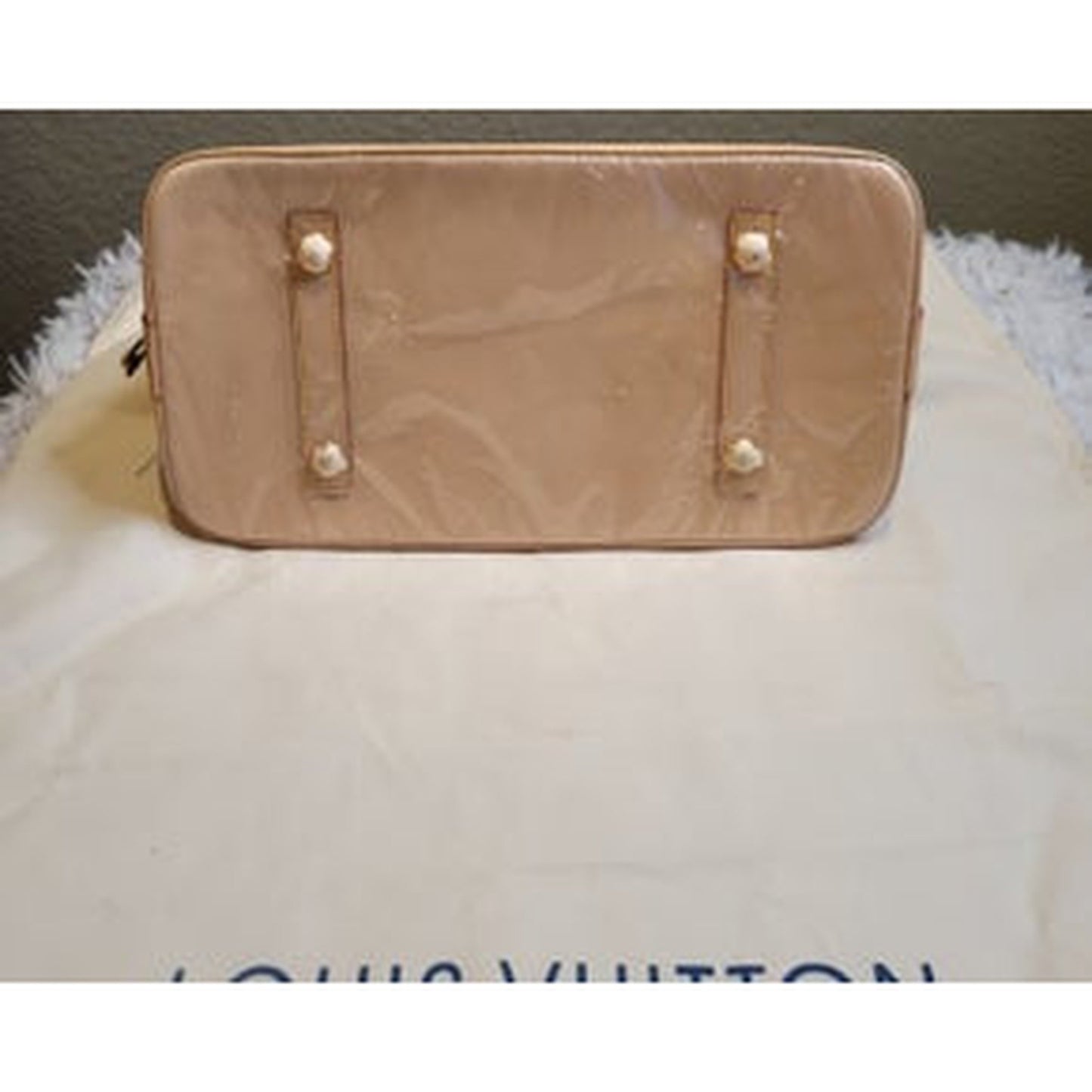 ALMA HANDBAG MONO BROWN W/ LOCK PURSE