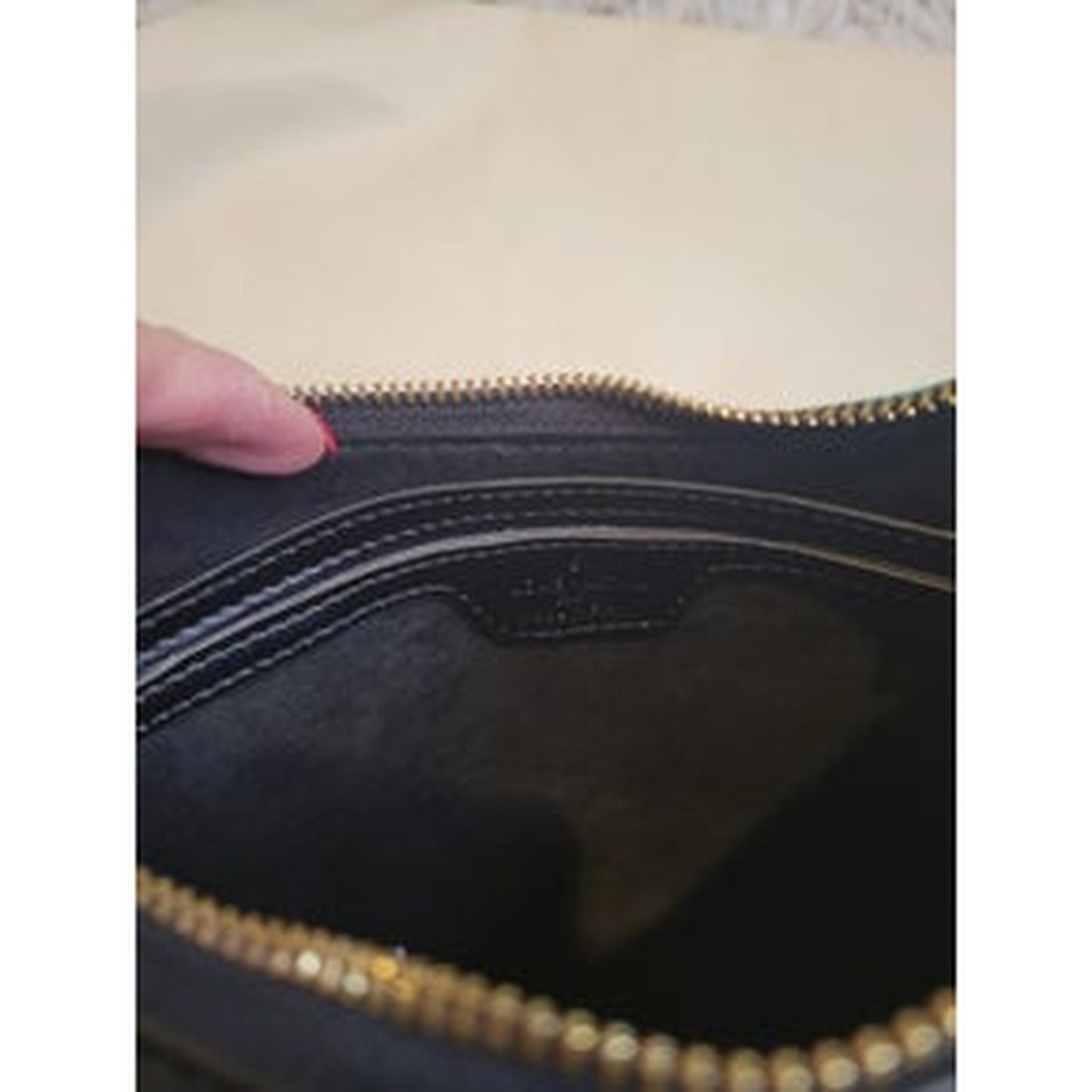 BLACK EMBOSSED CROSSBODY LV PURSE