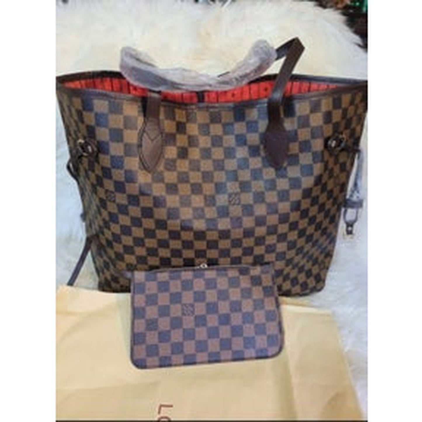 BROWN DAMIER NF MM PURSE