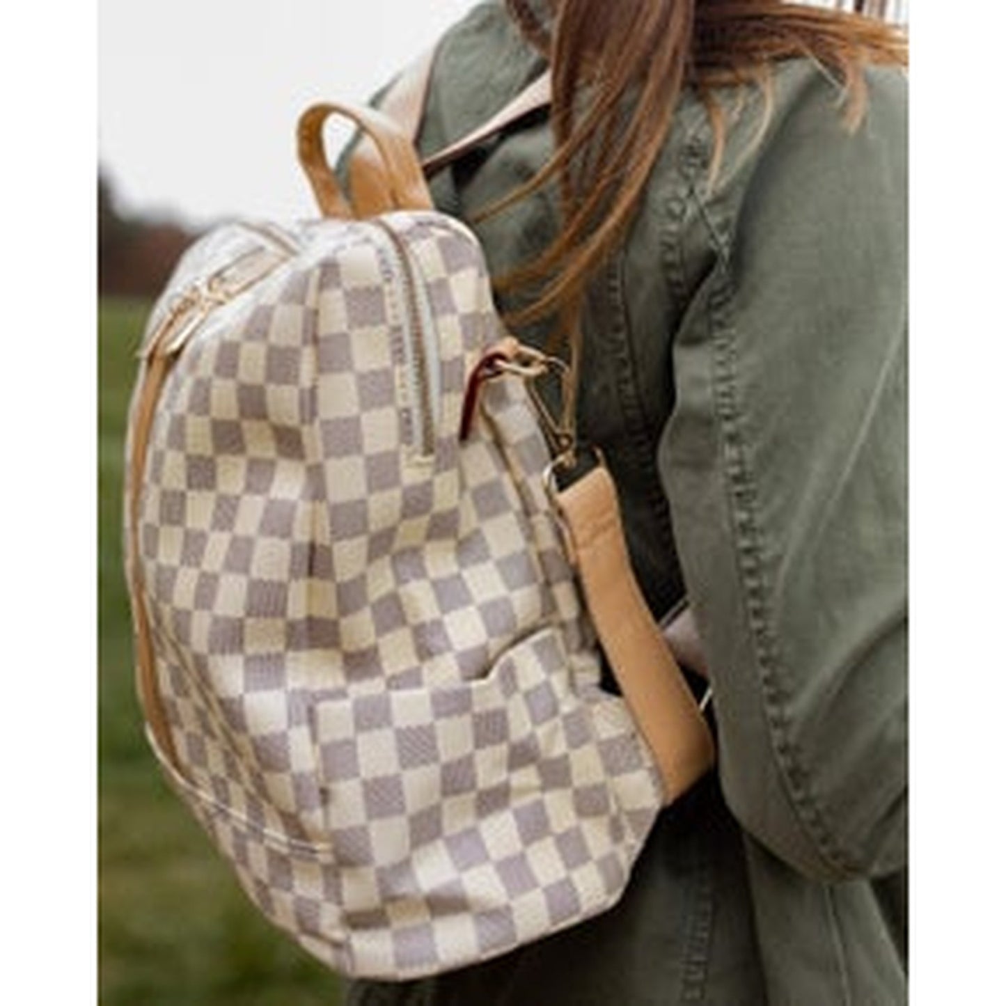 CORA DAMIER BACKPACK W/ WALLET