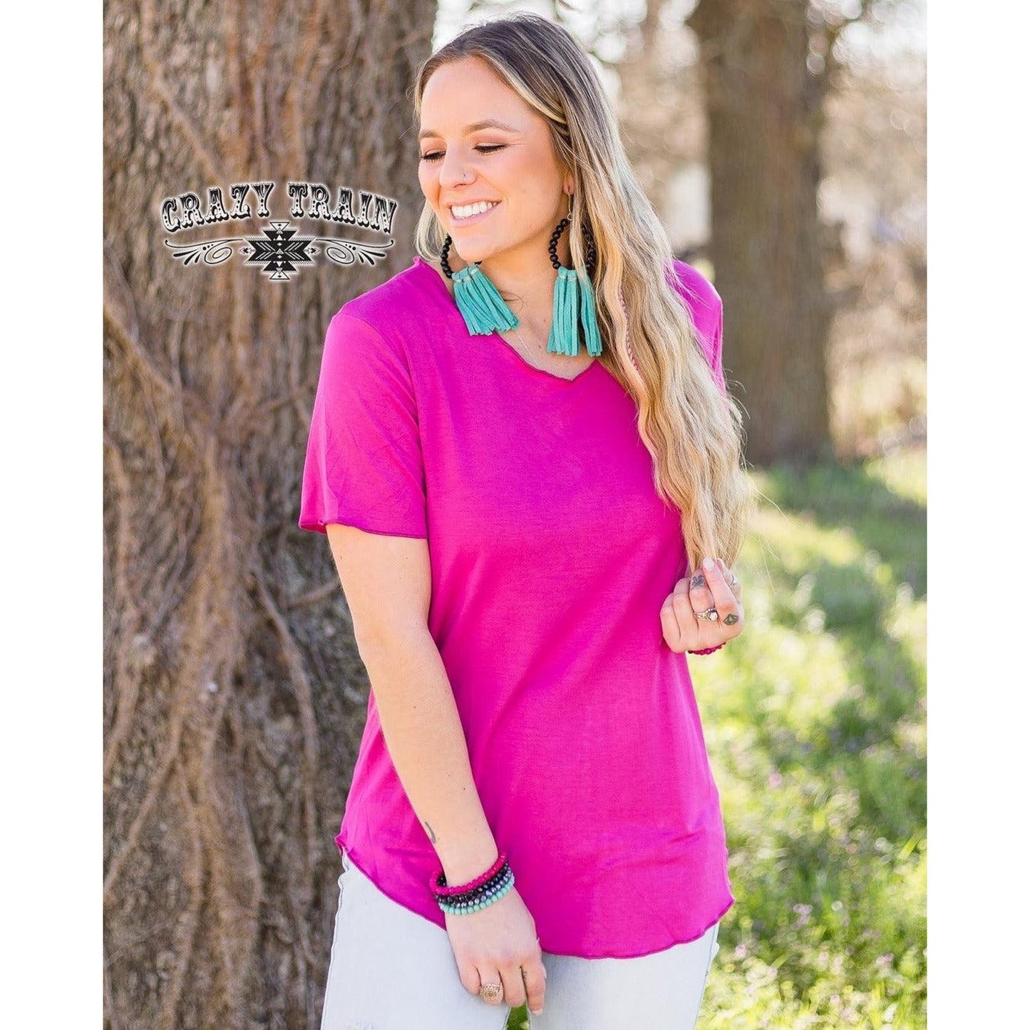 FUCHSIA ROUND NECK