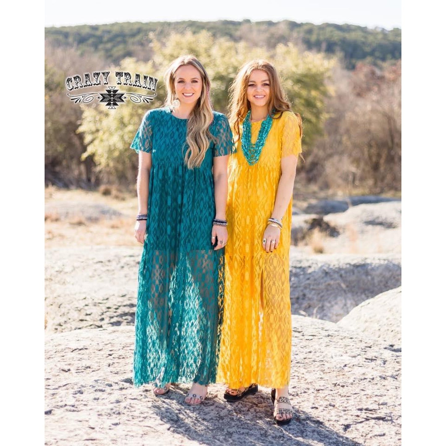 MUSTARD LACE DRESS