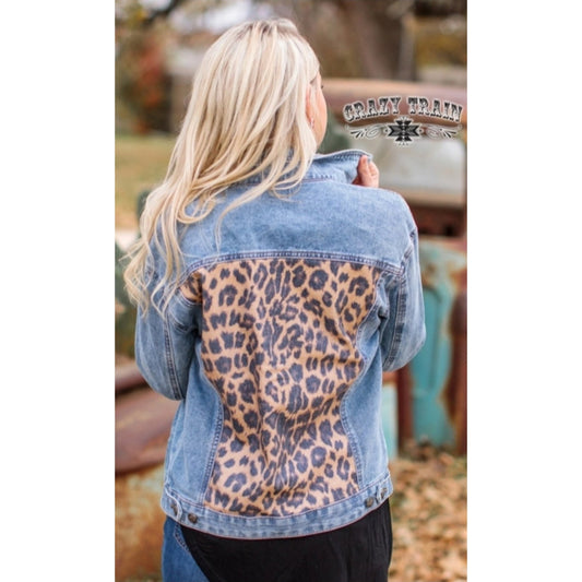 LEOPARD JEAN JACKET