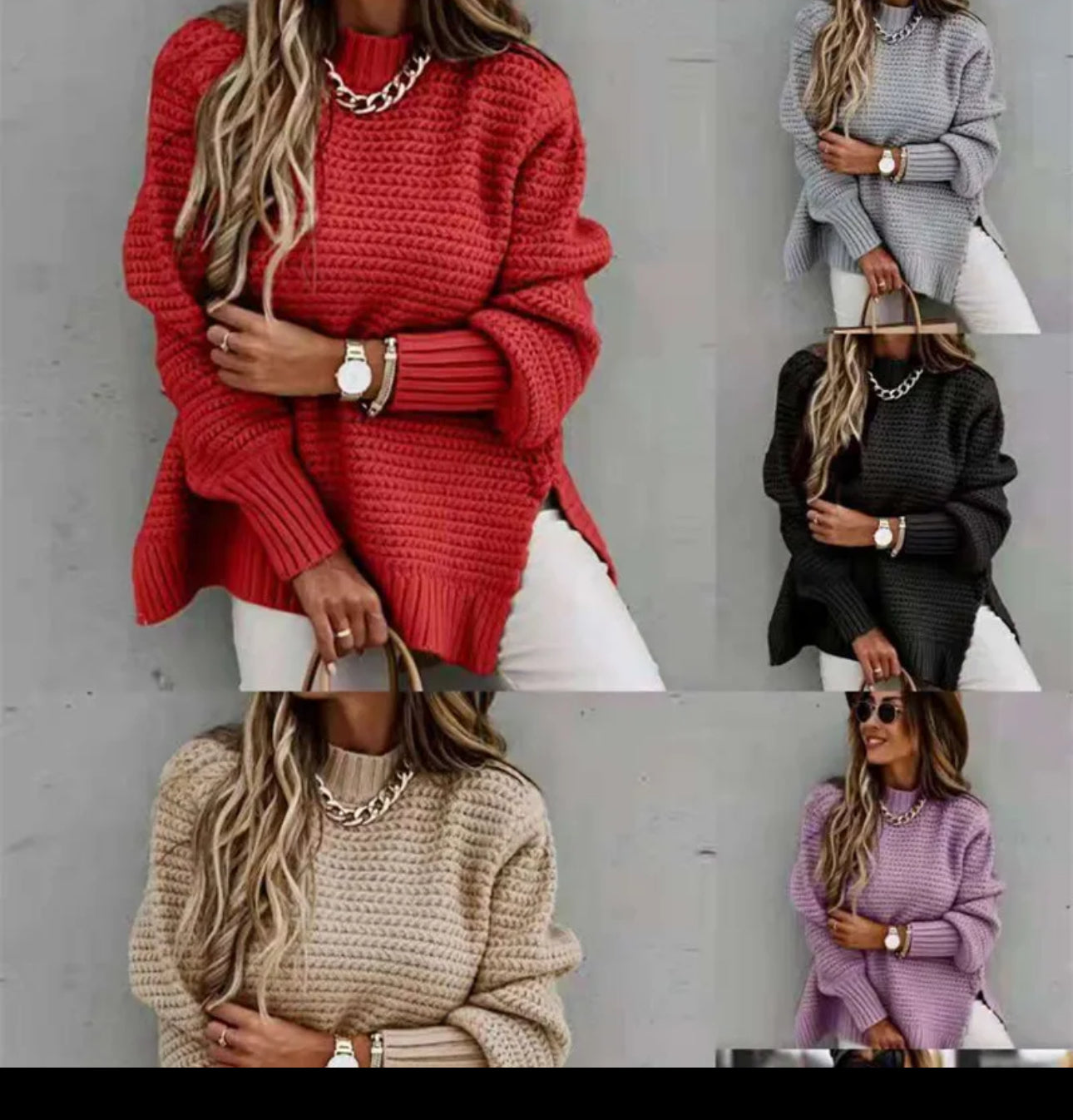 Womens Long Sleeve Sweater