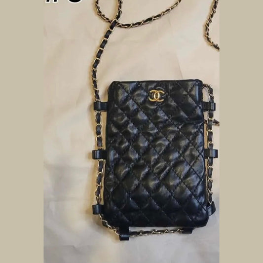 CROSS BODY PHONE CASE BLACK CC