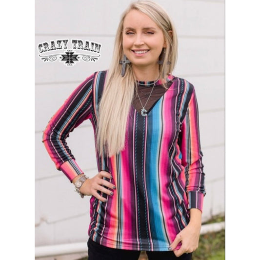 FLASHY FLAIR TOP