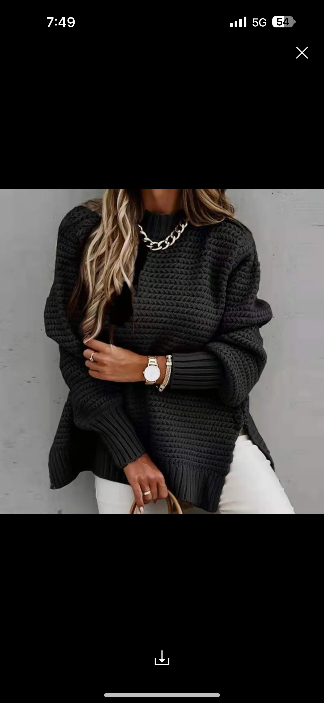 Womens Long Sleeve Sweater