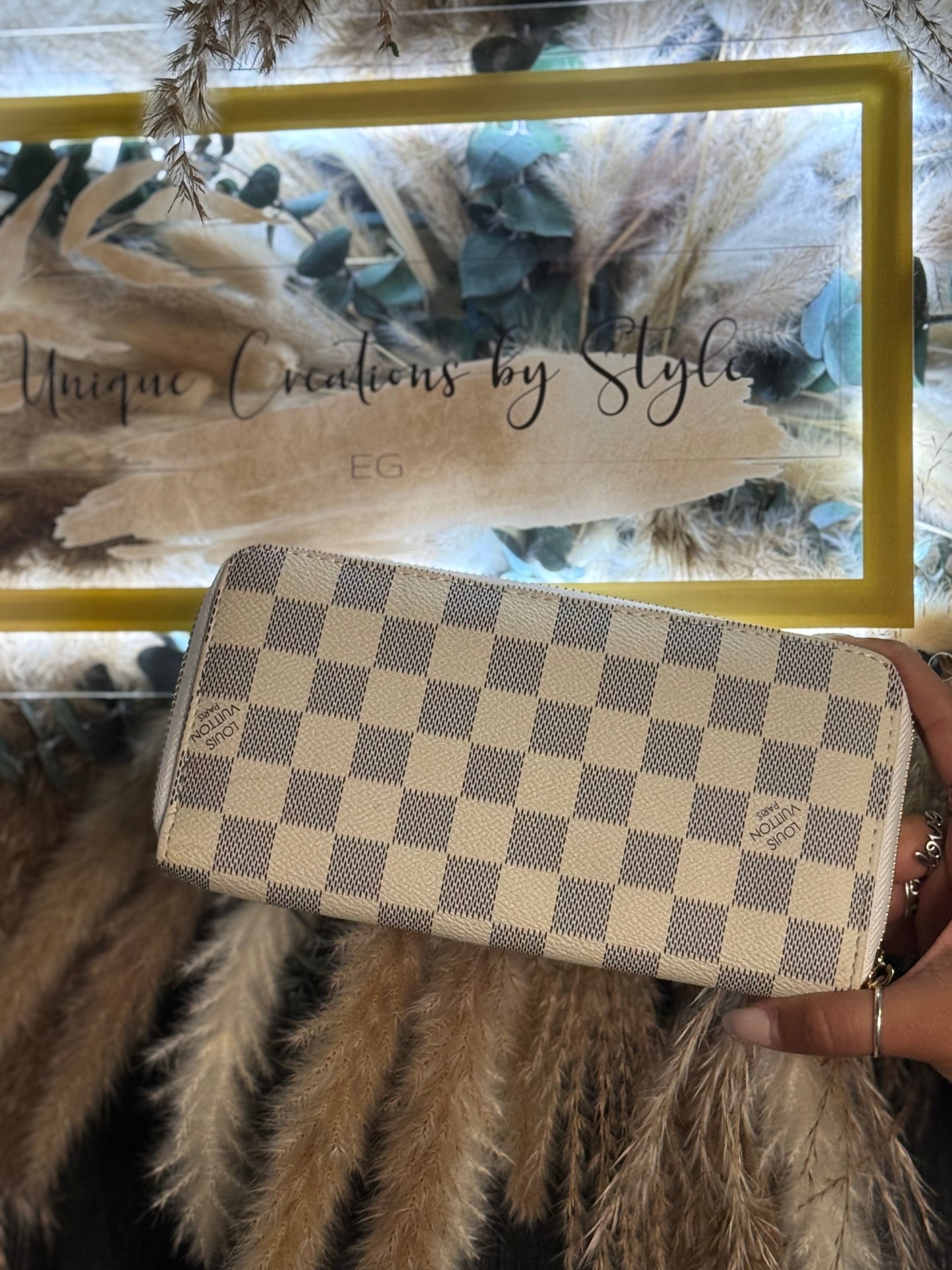 WALLET LONG WHITE DEMIER WITH ZIPPER