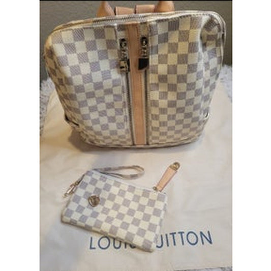 CORA DAMIER BACKPACK W/ WALLET